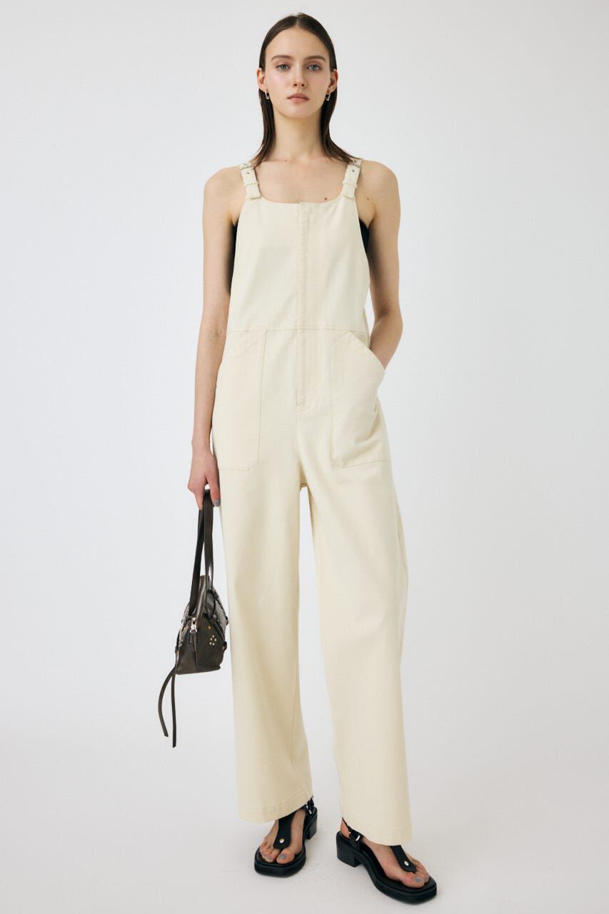 MOUSSY「BELT SUSPENDER オーバーオール」|その他|O/WHT1