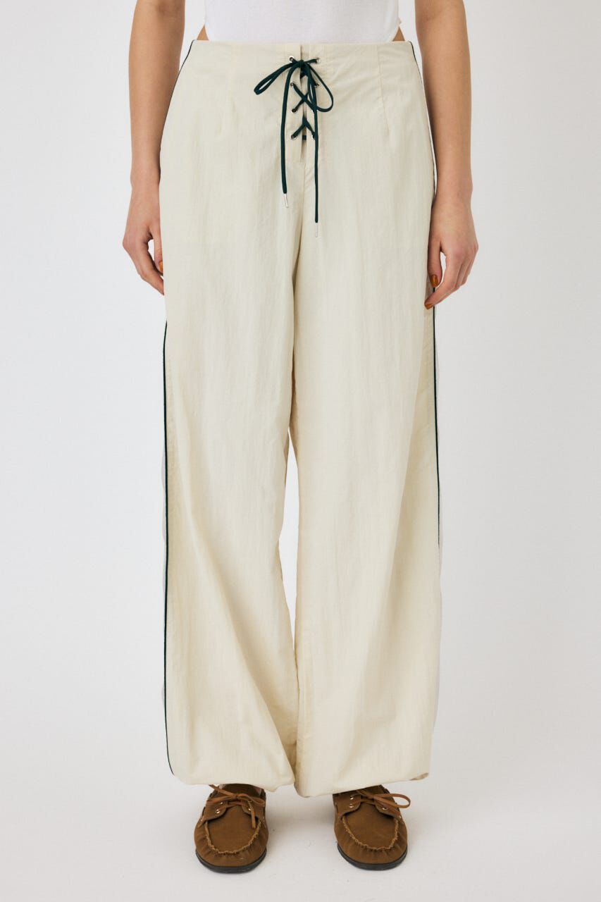 MOUSSY「SHEER PANEL LACE UP パンツ」|その他|