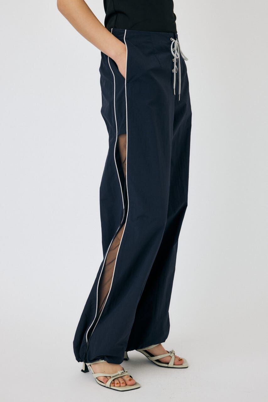 MOUSSY「SHEER PANEL LACE UP パンツ」|その他|