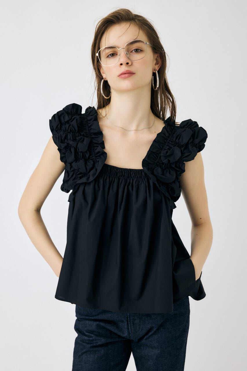 MOUSSY「SHOULDER FRILLS トップス」|その他|