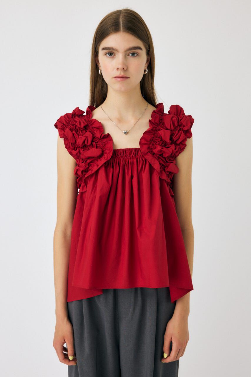 MOUSSY「SHOULDER FRILLS トップス」|その他|