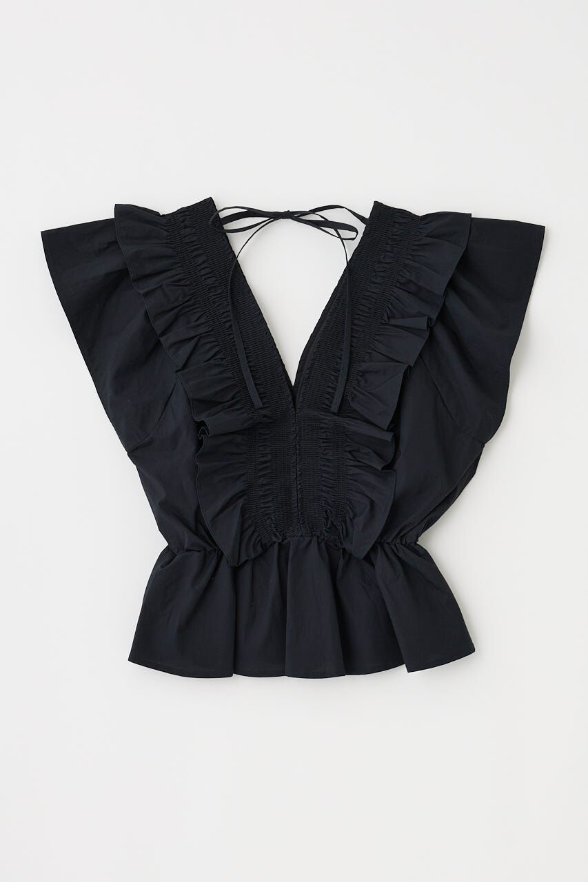 MOUSSY「SHIRRING RUFFLE PEPLUM トップス」|その他|