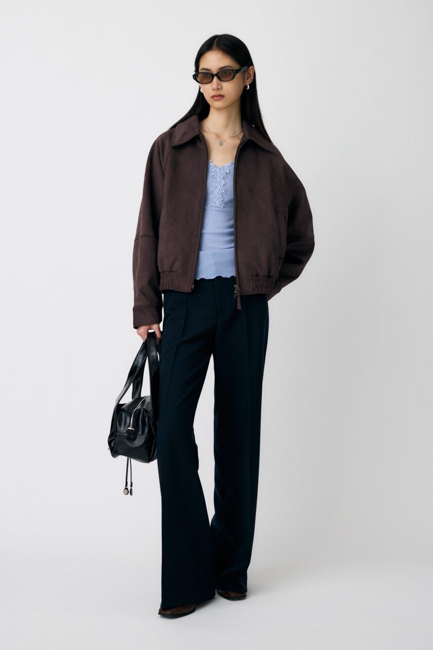 MOUSSY「LACE TRIM ロングスリーブ TEE」|Tシャツ・カットソー|