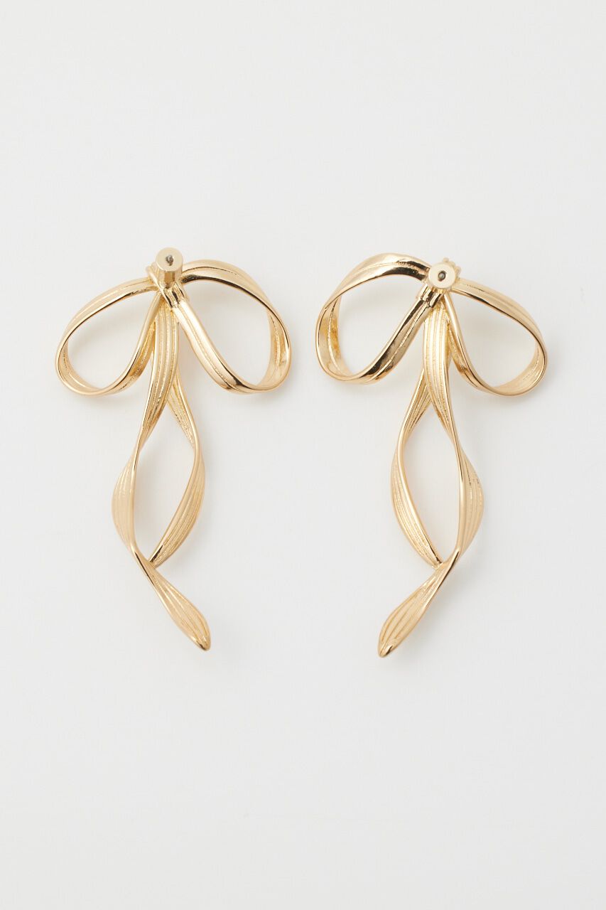 rienda「メタリックリボンピアス」|ピアス|