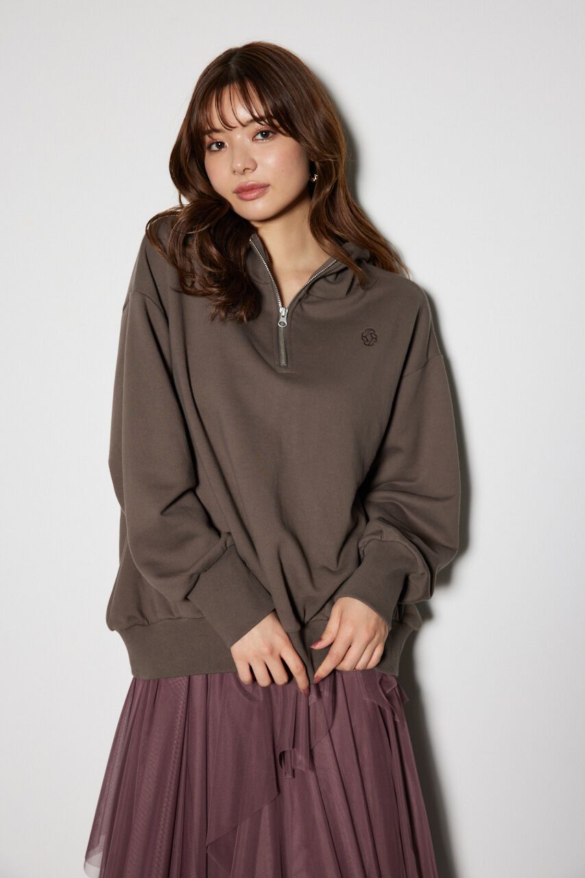 rienda「Bigパーカーロゴスウェットトップス」|Tシャツ・カットソー|