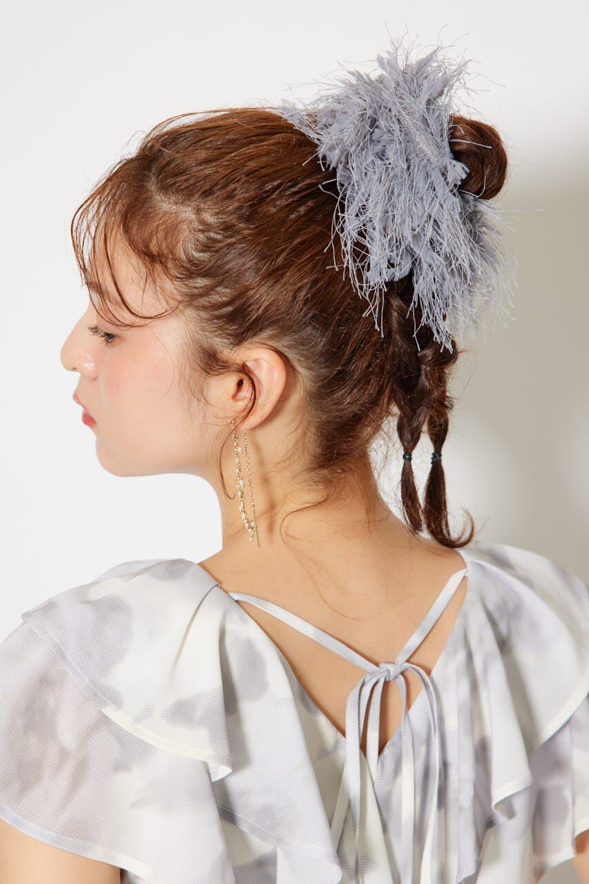 rienda「フェイクレザーシュシュ」|その他|GRY