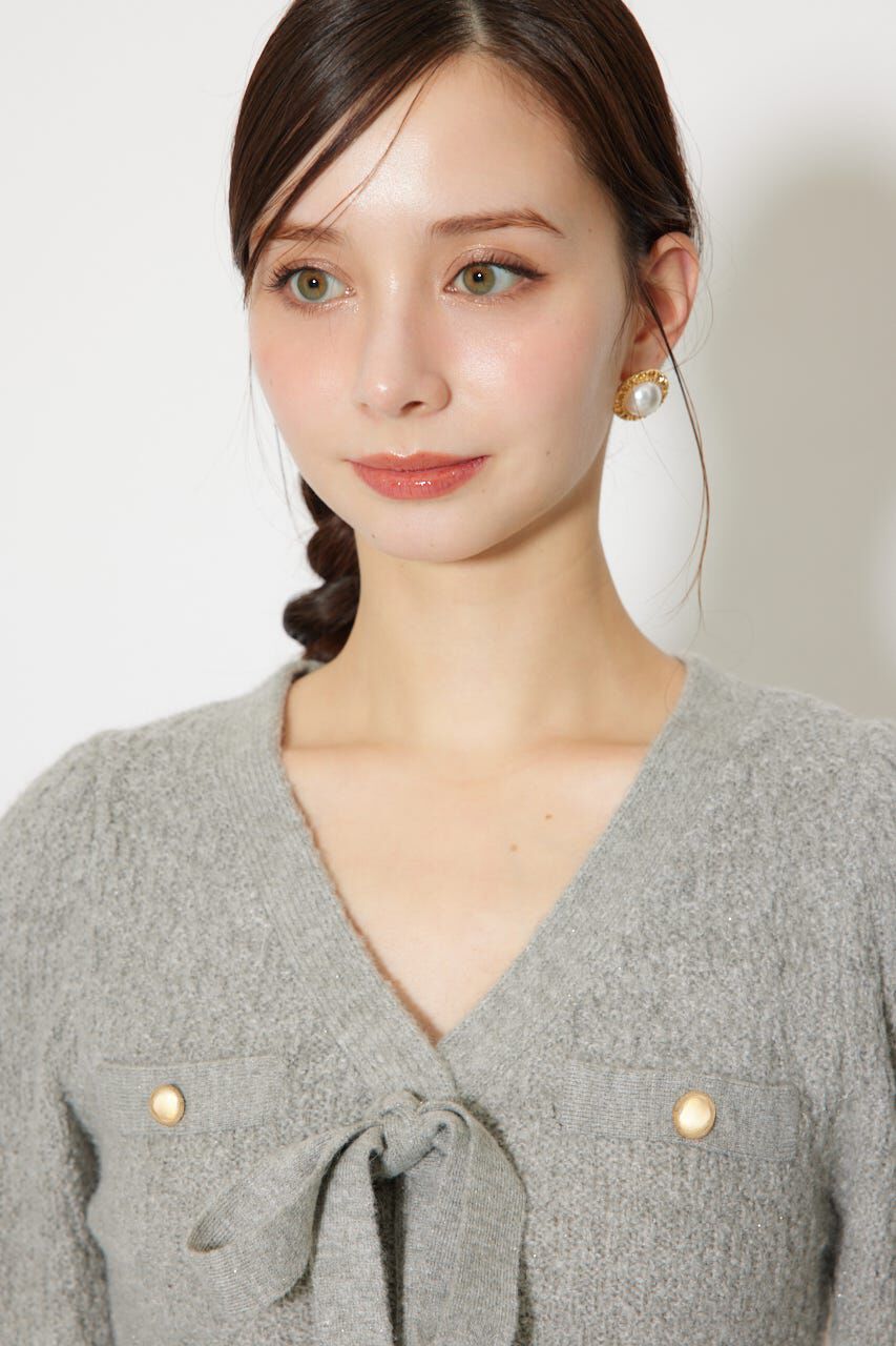 rienda「2WAYペプラムニットカーディガントップス」|ニット・セーター|