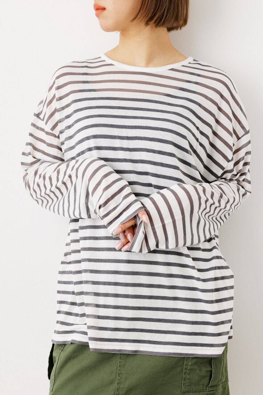 RODEO CROWNS「シアーボーダートップス」|Tシャツ・カットソー|