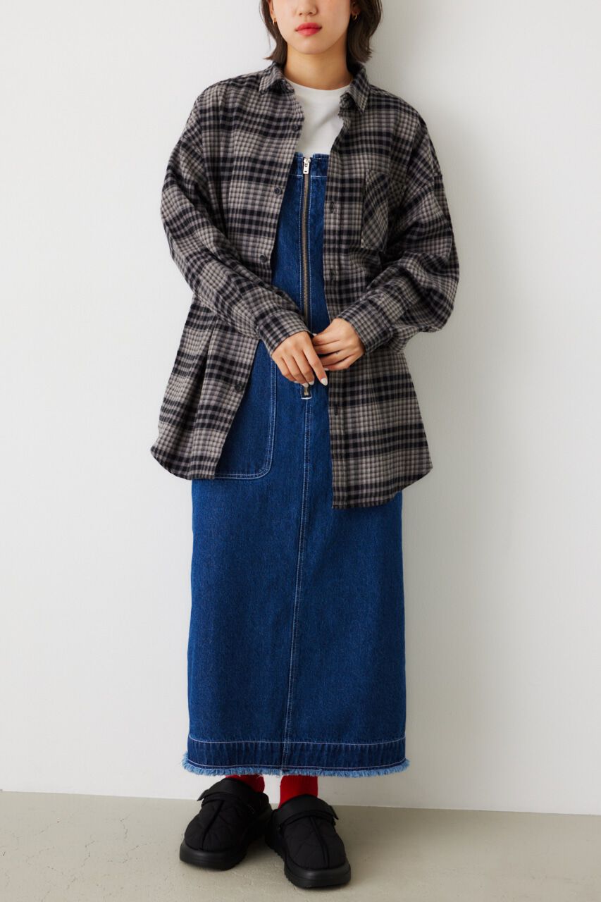 RODEO CROWNS「LOGO ルーズチェックシャツ」|シャツ・ブラウス|