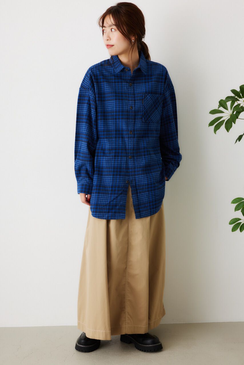 RODEO CROWNS「LOGO ルーズチェックシャツ」|シャツ・ブラウス|