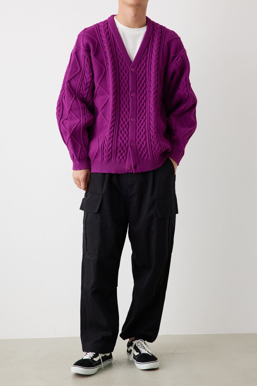 RODEO CROWNS「A-LIGHT KNIT ケーブルカーディガン」|カーディガン|