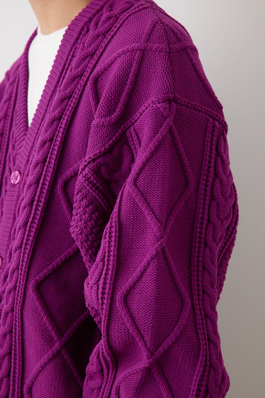 RODEO CROWNS「A-LIGHT KNIT ケーブルカーディガン」|カーディガン|