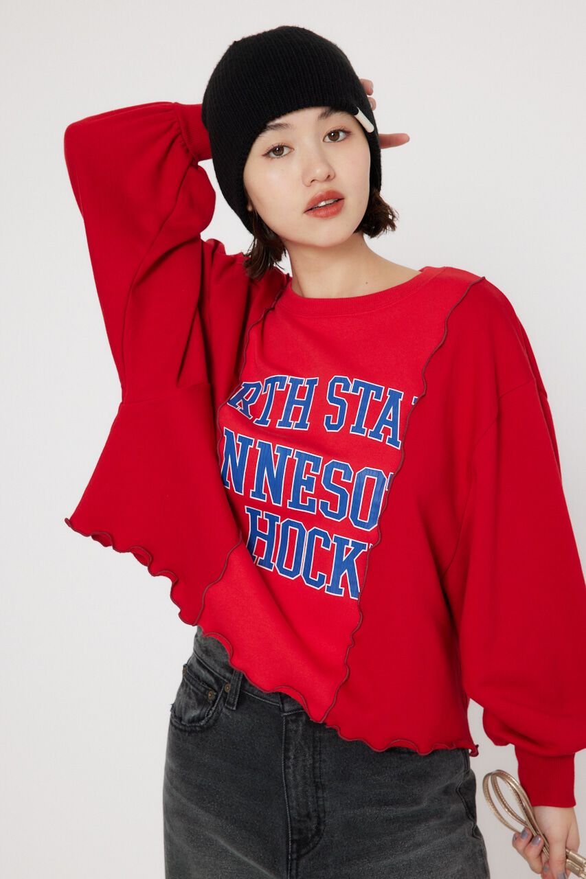 RODEO CROWNS「カスタムメロースウェットトップス」|Tシャツ・カットソー|RED