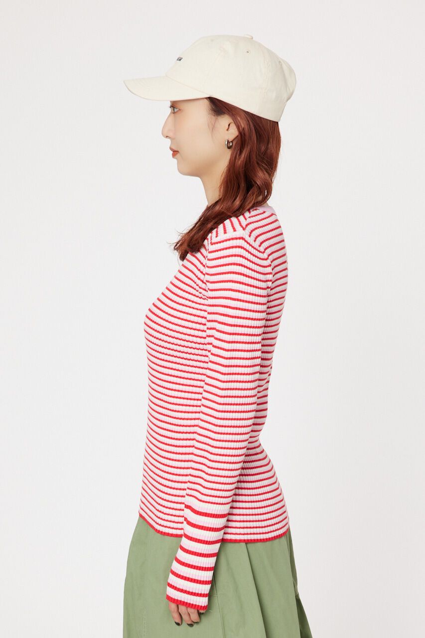 RODEO CROWNS「パターンボーダーニットトップス」|ニット・セーター|