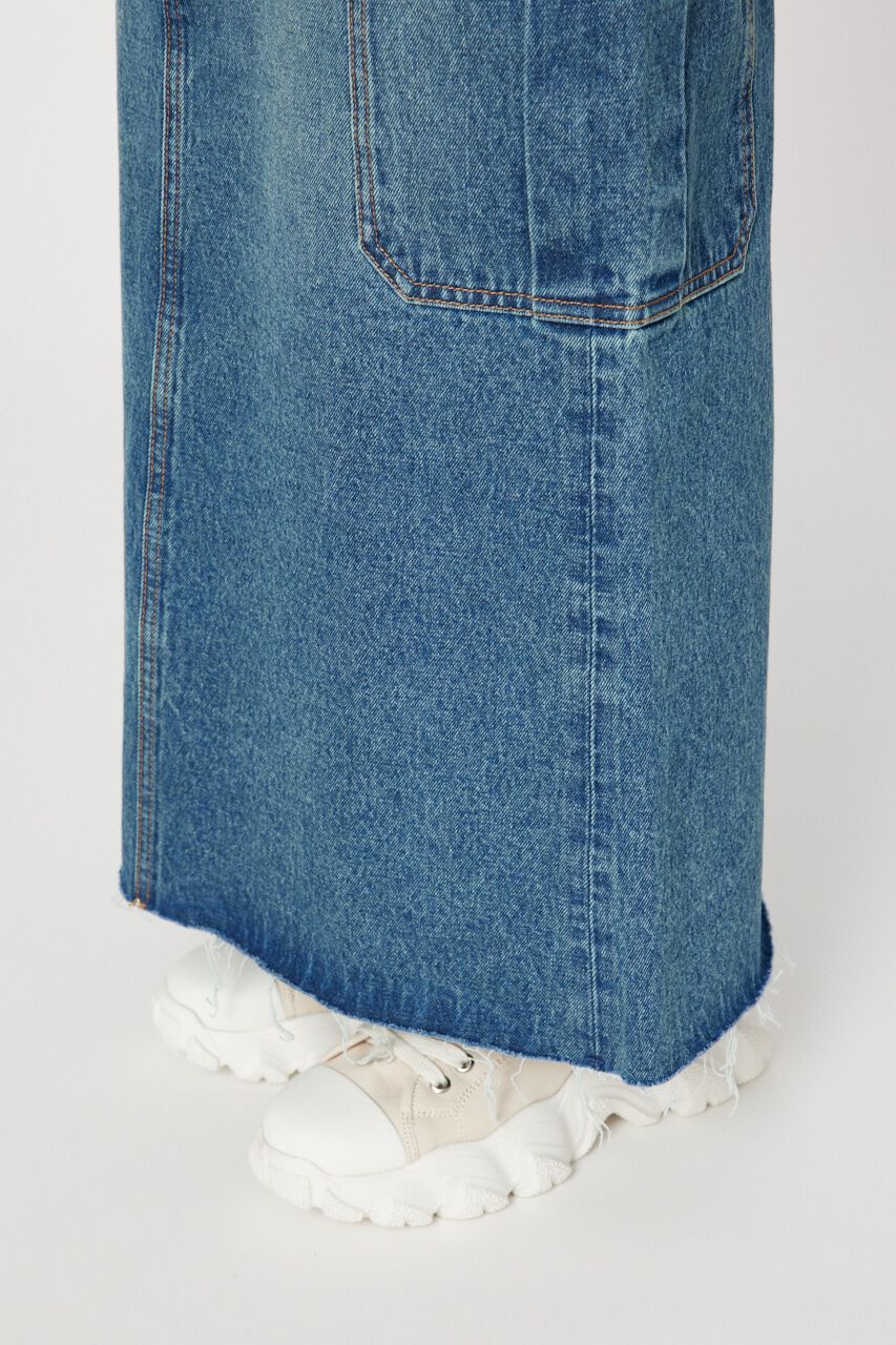 RODEO CROWNS「デニムカーゴマキシスカート」|スカート|