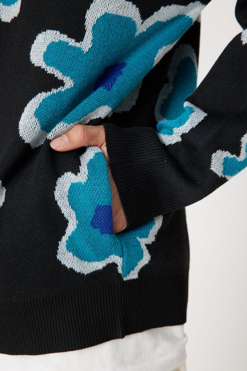 RODEO CROWNS「フラワージャガードニットカーディガン」|カーディガン|