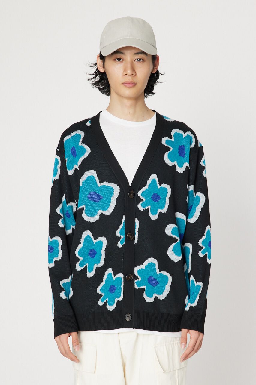 RODEO CROWNS「フラワージャガードニットカーディガン」|カーディガン|