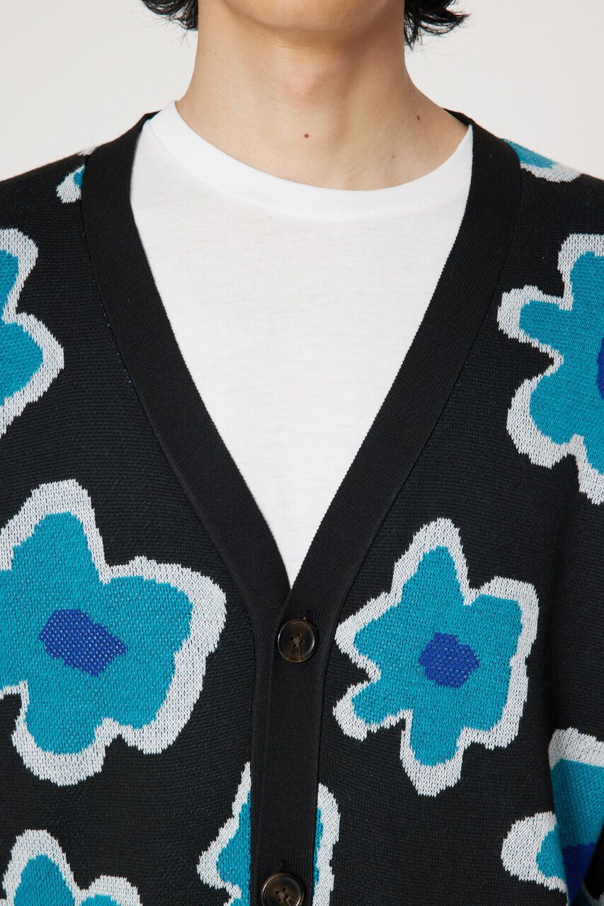 RODEO CROWNS「フラワージャガードニットカーディガン」|カーディガン|
