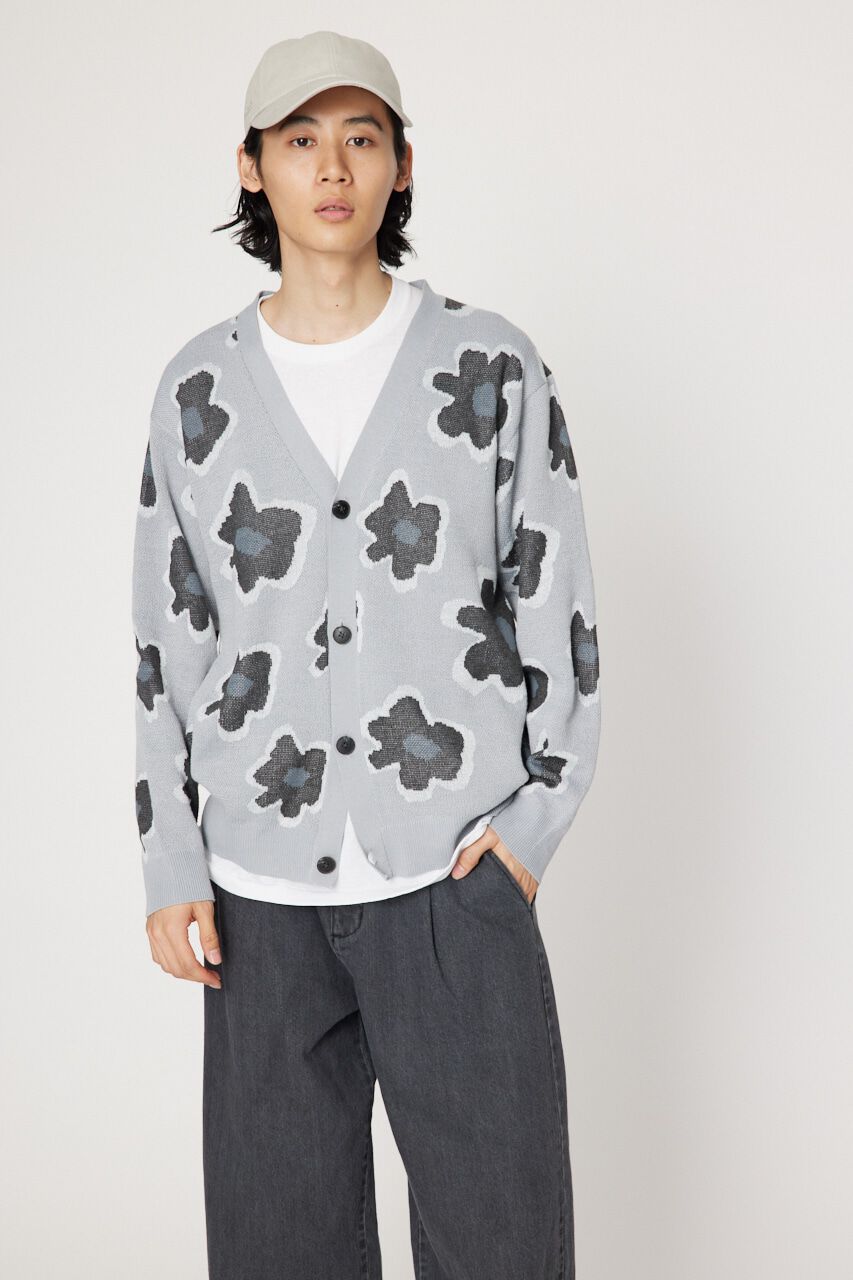 RODEO CROWNS「フラワージャガードニットカーディガン」|カーディガン|