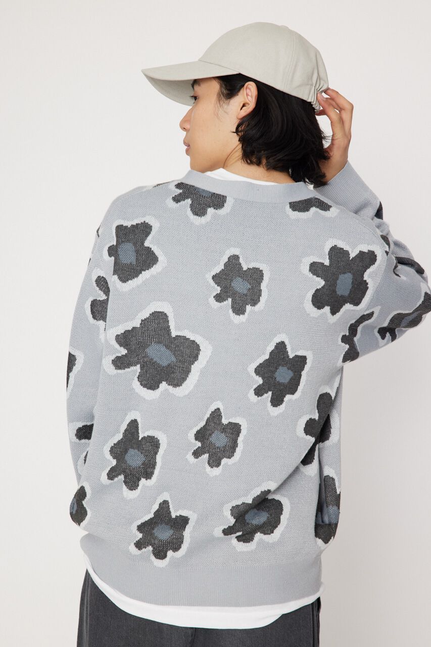 RODEO CROWNS「フラワージャガードニットカーディガン」|カーディガン|