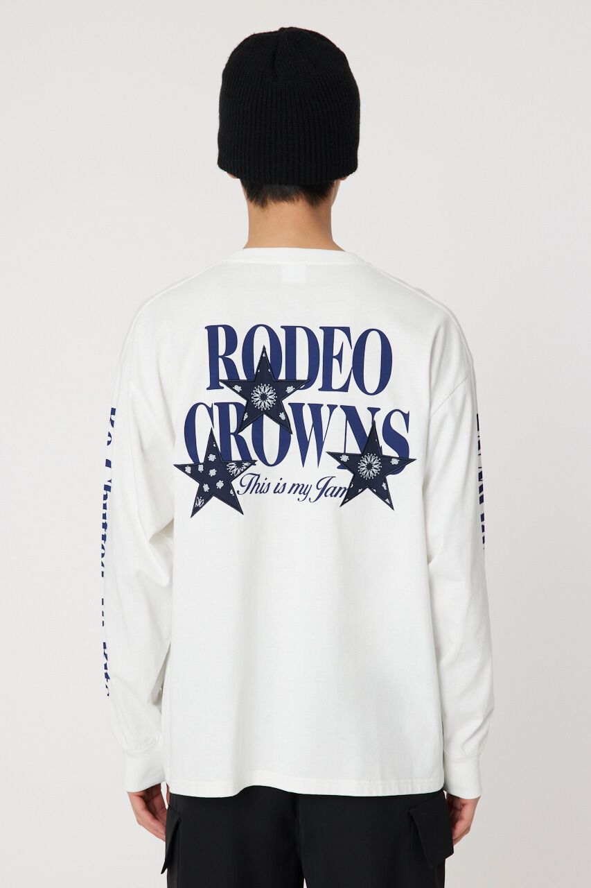 RODEO CROWNS「メンズバンダナスターアップリケL/S Tシャツ」|Tシャツ・カットソー|