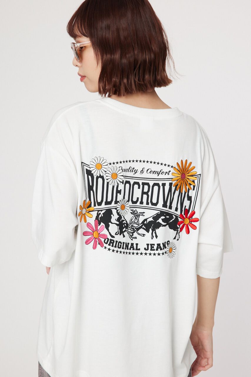 RODEO CROWNS「Flower Bloom Logo Tシャツ」|Tシャツ・カットソー|