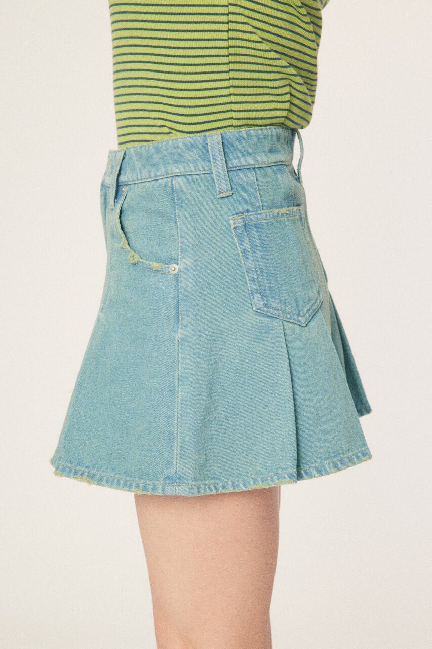 RODEO CROWNS「デニムプリーツミニスカート」|スカート|