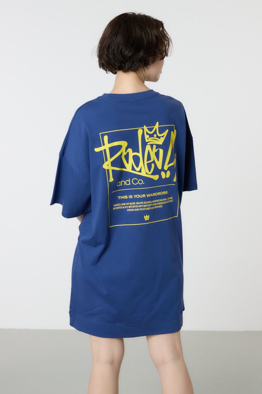 RODEO CROWNS「Sign Logo BY半袖ワンピース」|ワンピース|L/NVY1