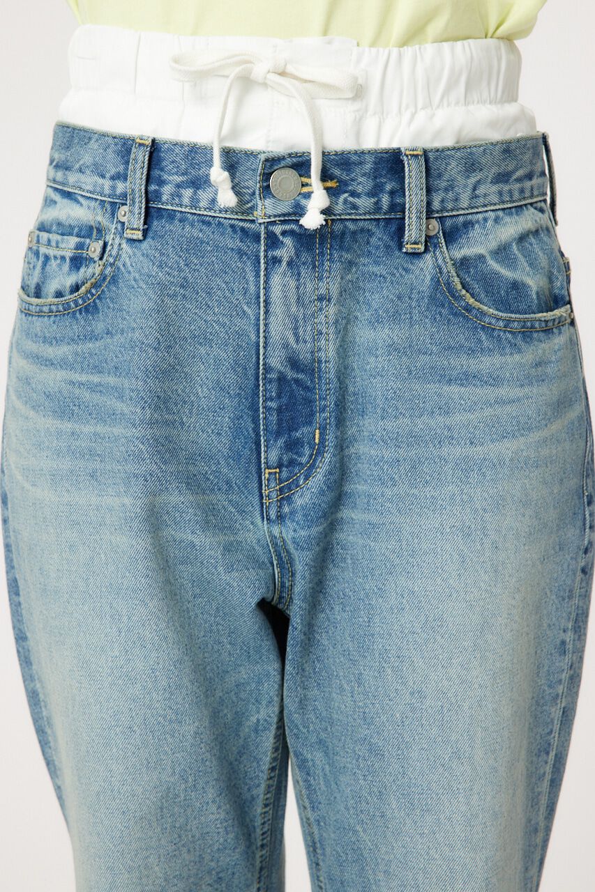 RODEO CROWNS「レイヤードウエストフレアボーイズデニム」|デニム|