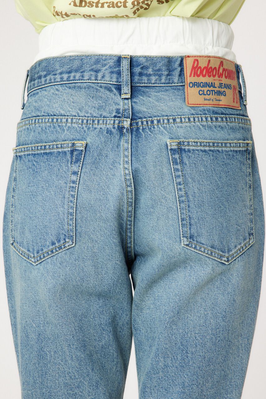 RODEO CROWNS「レイヤードウエストフレアボーイズデニム」|デニム|