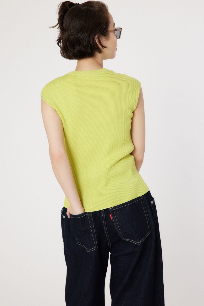 RODEO CROWNS「BASIC ノースリーブ ニット トップス」|タンクトップ|