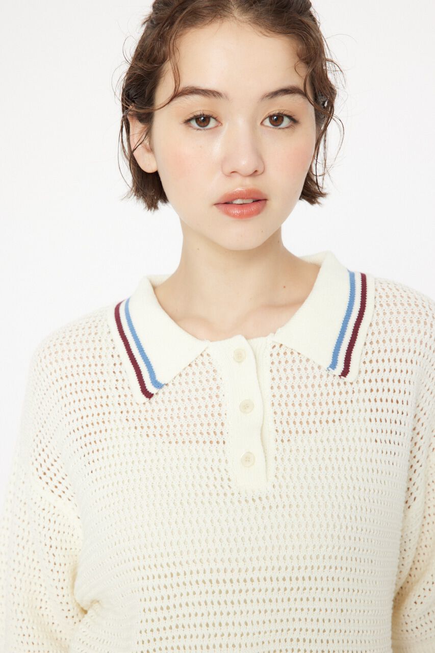 RODEO CROWNS「メッシュニットポロシャツ」|ニット・セーター|