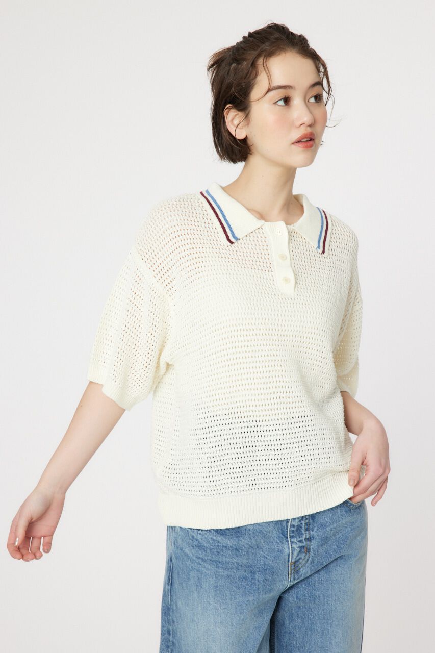 RODEO CROWNS「メッシュニットポロシャツ」|ニット・セーター|