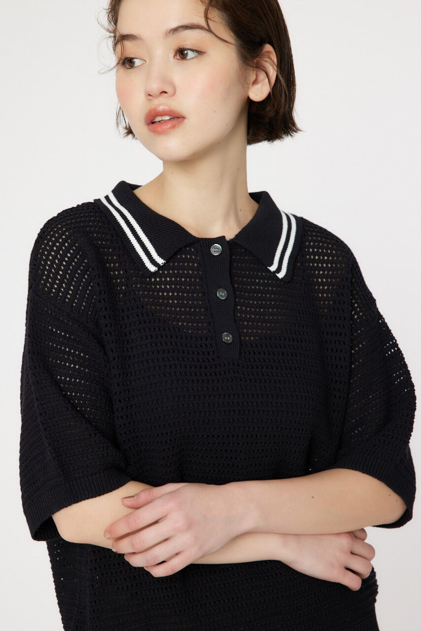 RODEO CROWNS「メッシュニットポロシャツ」|ニット・セーター|