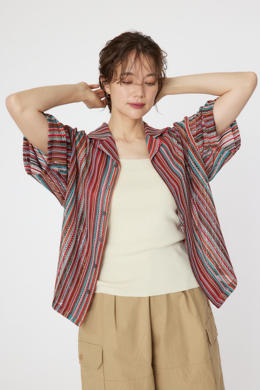 RODEO CROWNS「マルチストライプレースシャツ」|シャツ・ブラウス|