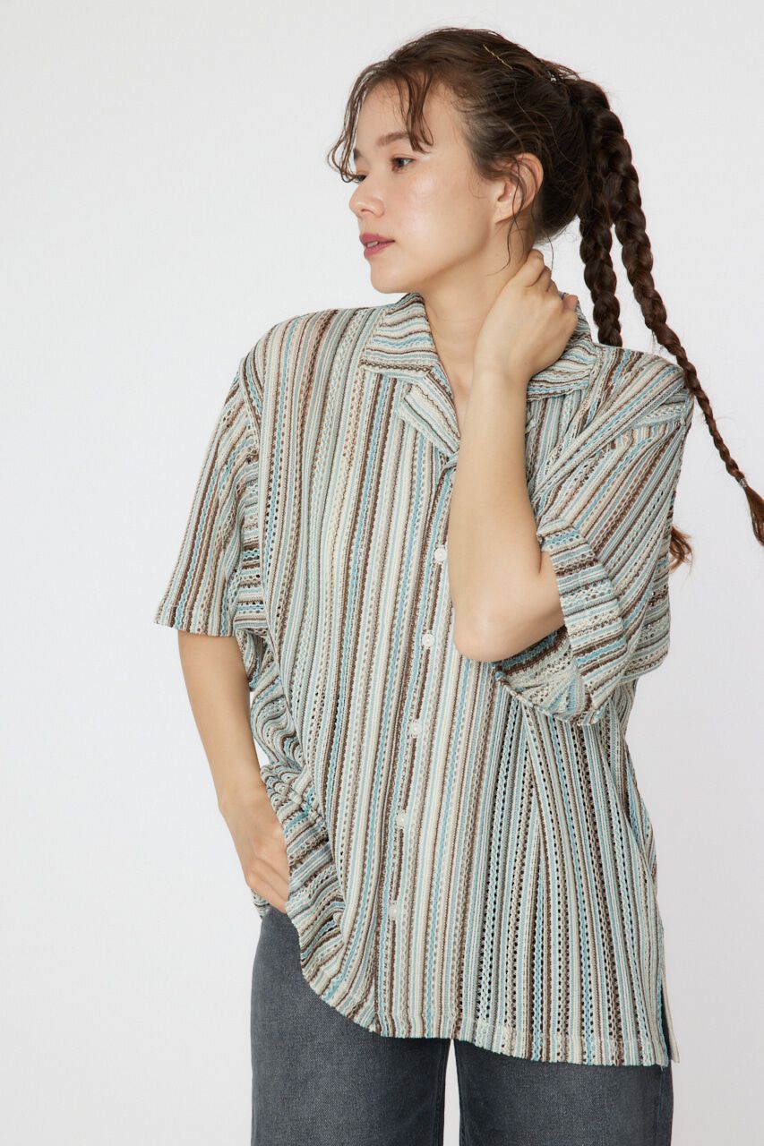 RODEO CROWNS「マルチストライプレースシャツ」|シャツ・ブラウス|