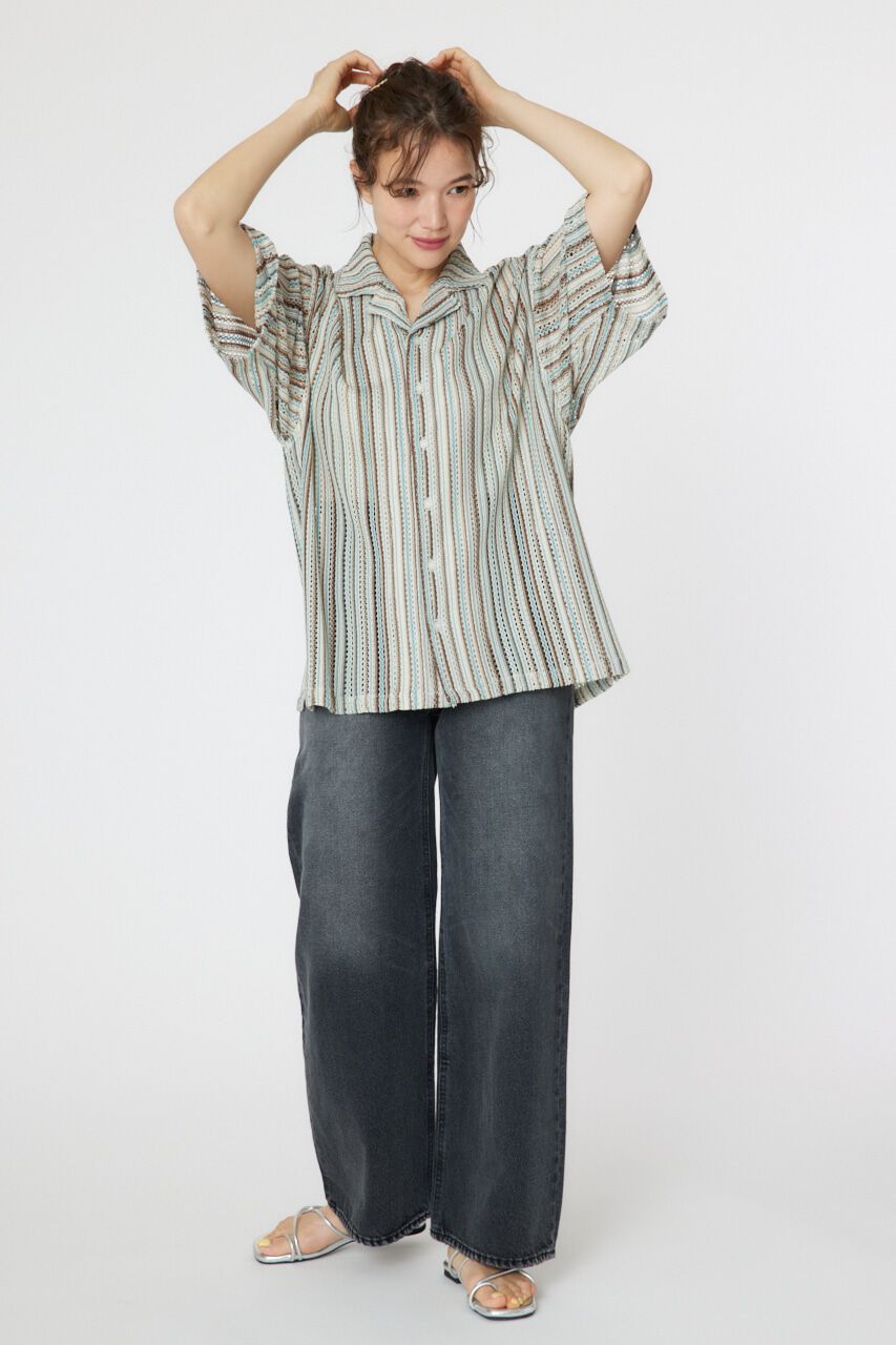 RODEO CROWNS「マルチストライプレースシャツ」|シャツ・ブラウス|