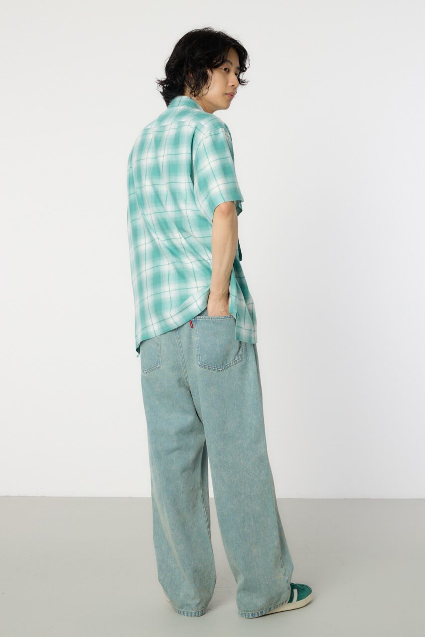 RODEO CROWNS「オンブレーチェックワークシャツ」|シャツ・ブラウス|