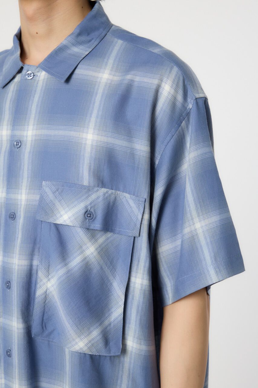 RODEO CROWNS「オンブレーチェックワークシャツ」|シャツ・ブラウス|