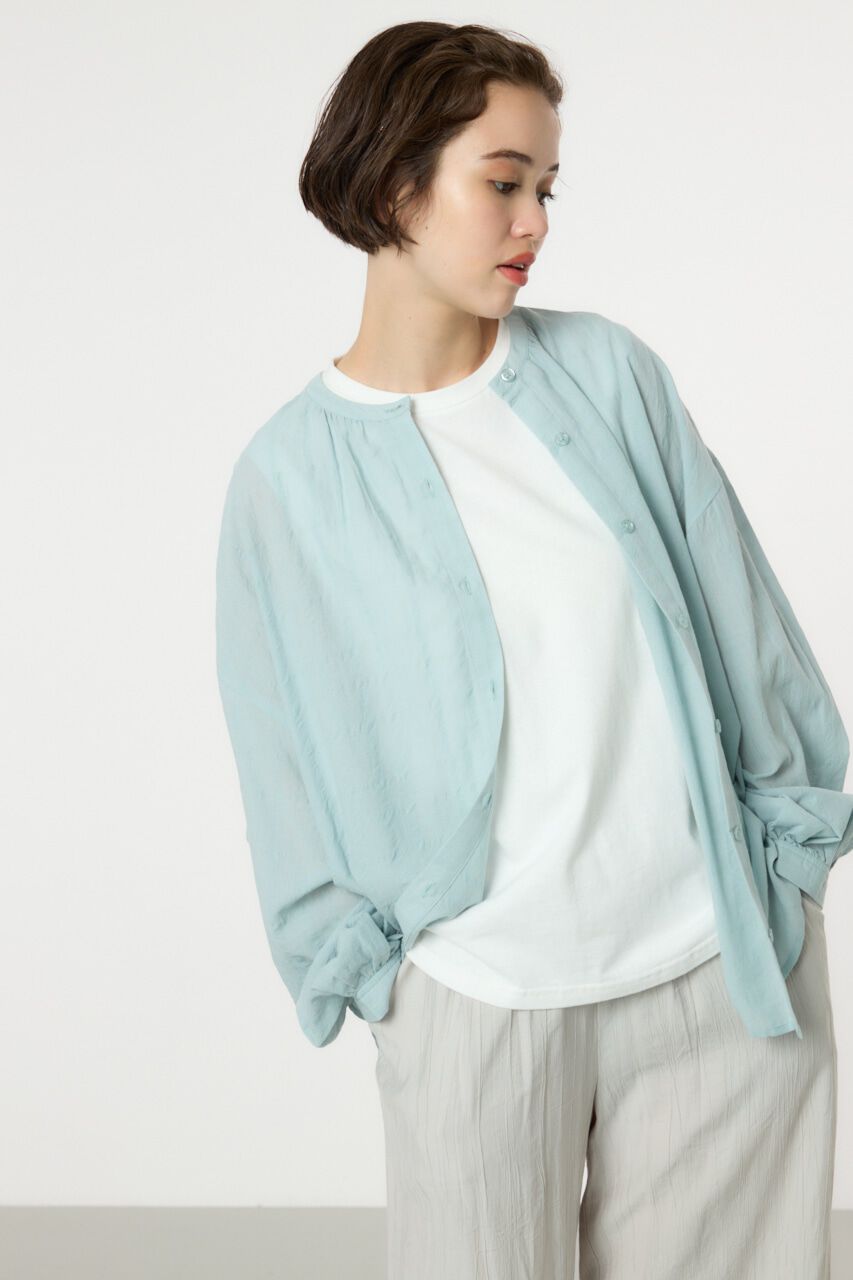 RODEO CROWNS「リネンライクロールアップシャツ」|シャツ・ブラウス|