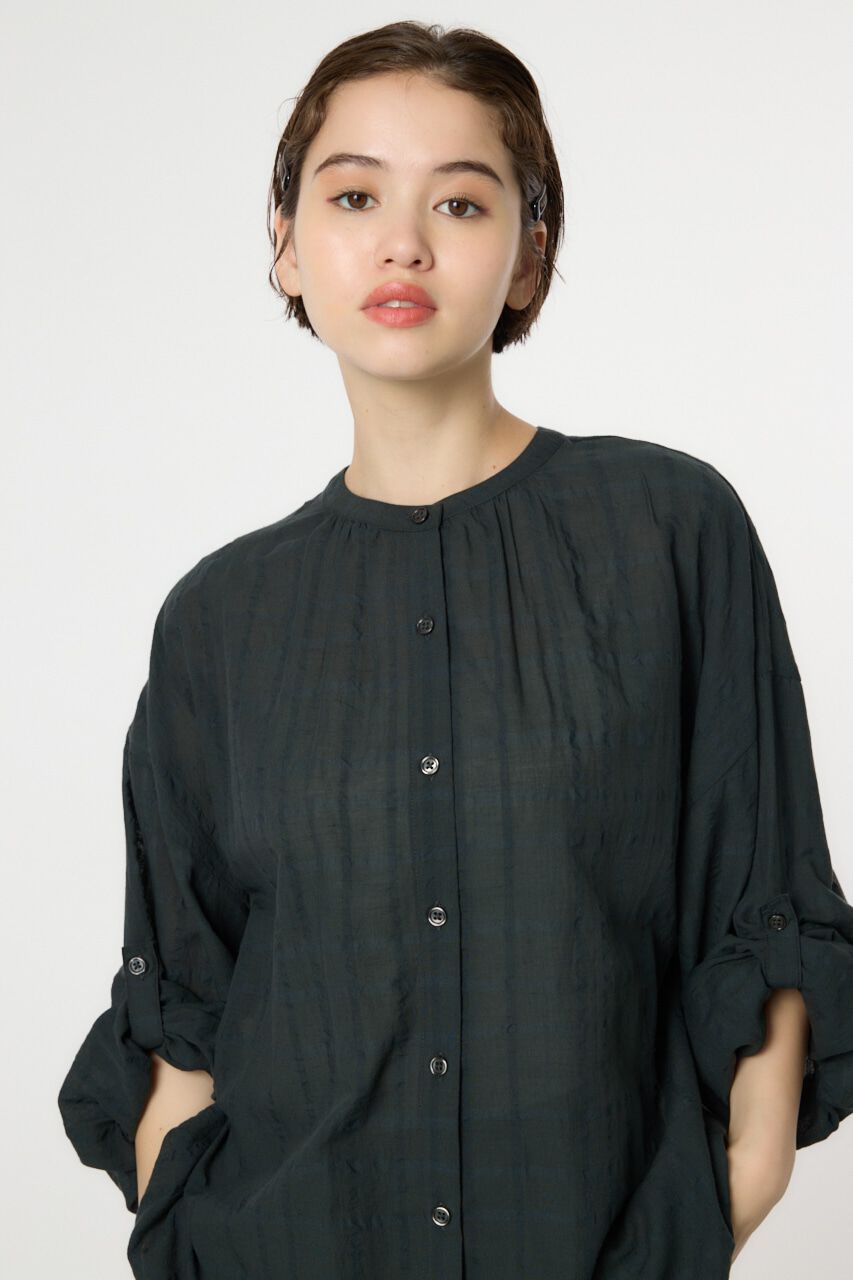 RODEO CROWNS「リネンライクロールアップシャツ」|シャツ・ブラウス|