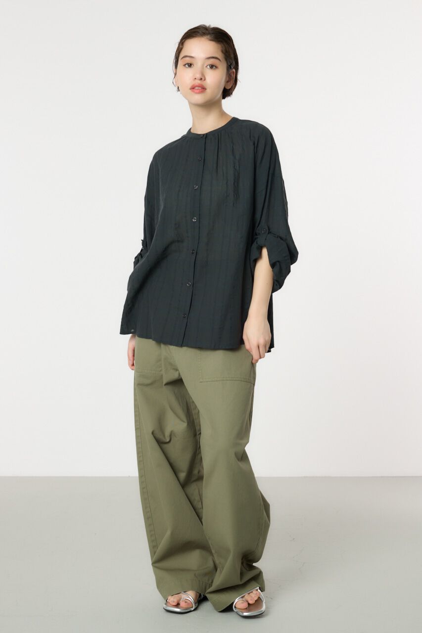 RODEO CROWNS「リネンライクロールアップシャツ」|シャツ・ブラウス|