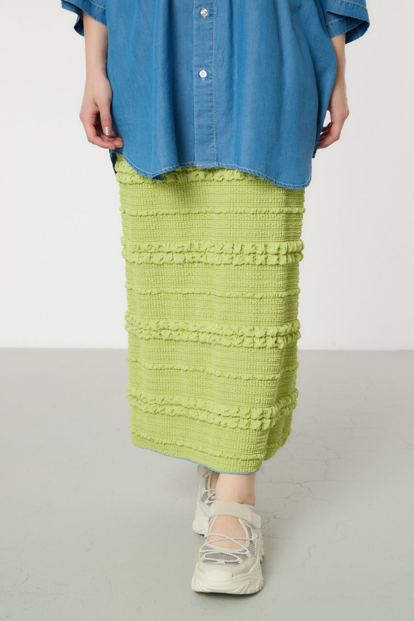 RODEO CROWNS「ふくれボーダーナロースカート」|スカート|