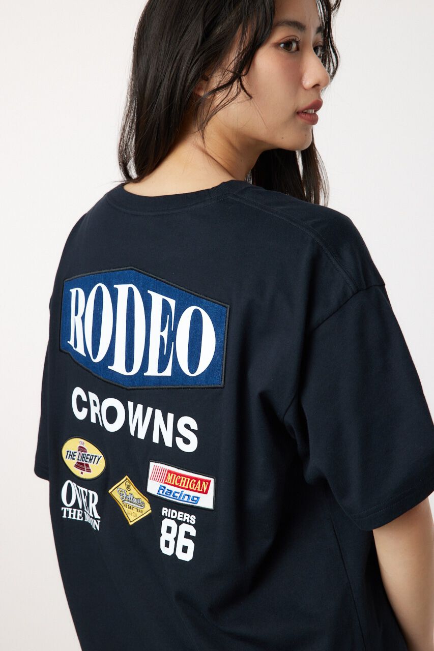 RODEO CROWNS「RC racer Patch Tシャツ」|Tシャツ・カットソー|BLK