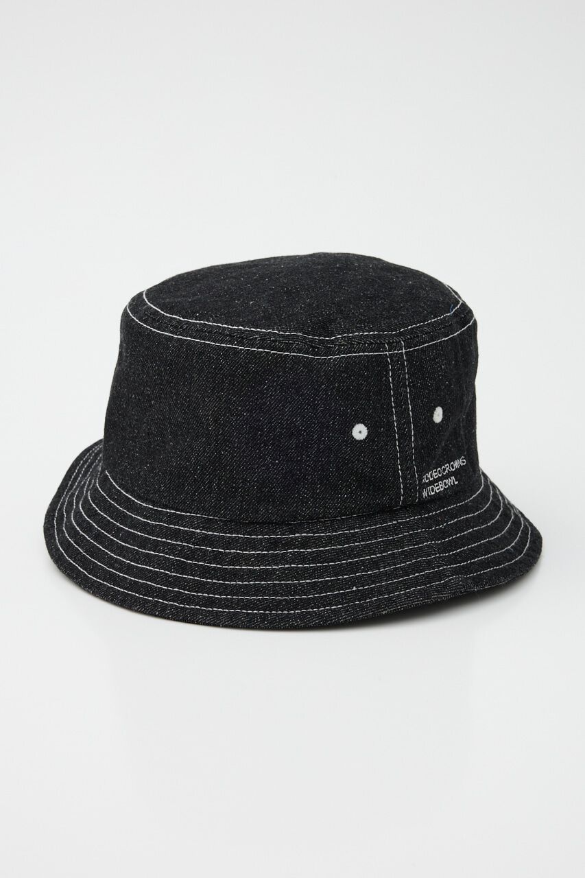 RODEO CROWNS「washed-denim bucket HAT」|その他|BLK