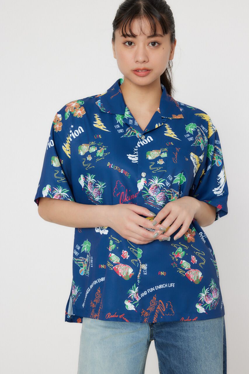 RODEO CROWNS「Orion Beer x RCS ORオープンカラーシャツ」|シャツ・ブラウス|