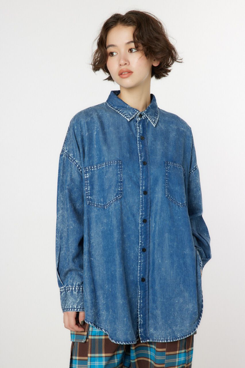 RODEO CROWNS「CHEMICAL WASH シャツ」|シャツ・ブラウス|