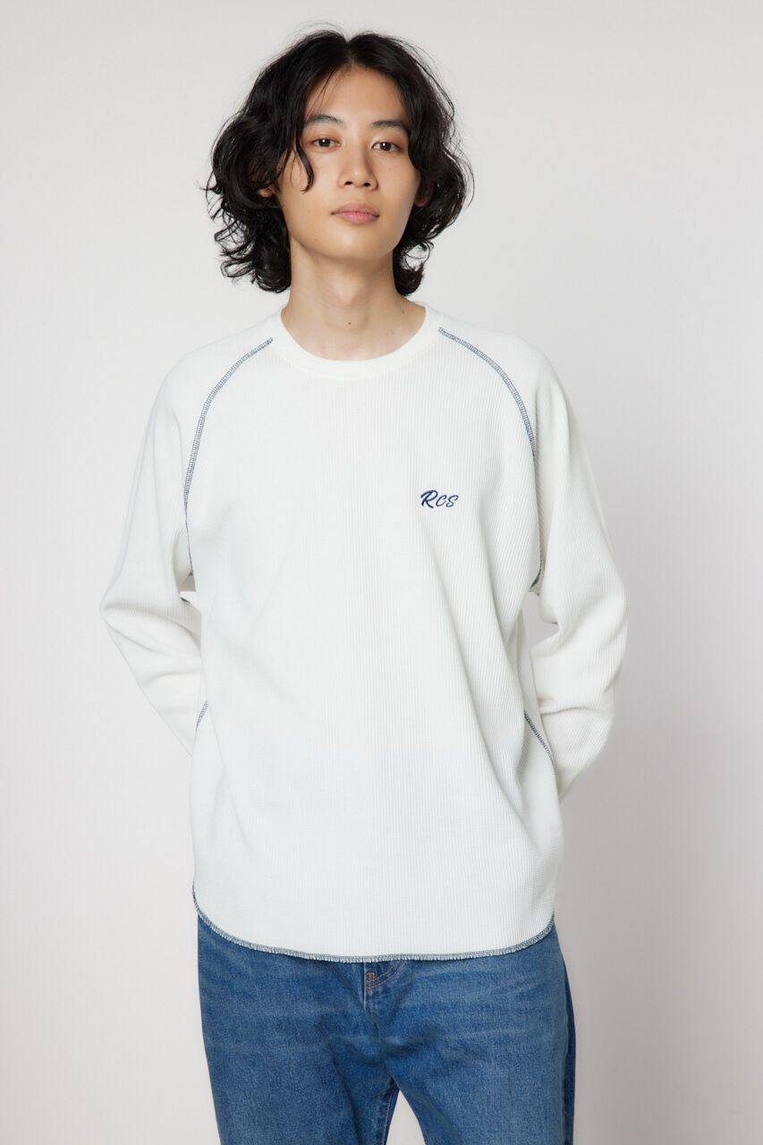 RODEO CROWNS「ステッチワークロングスリーブトップス」|Tシャツ・カットソー|O/WHT1