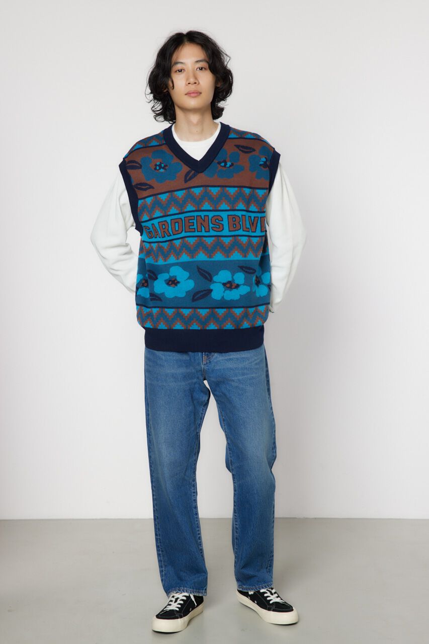 RODEO CROWNS「JQDニットベスト」|ニット・セーター|