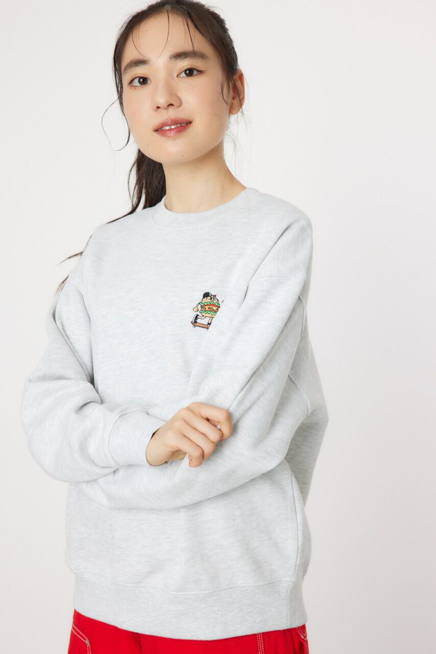 RODEO CROWNS「BURGER スウェット」|パーカー|L/T.GRY1